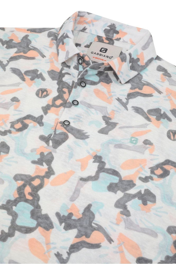 POLO JERSEY CAMO PRINTED 234544 101 white